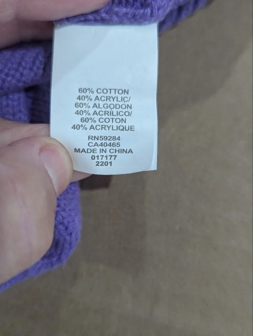 The Children's Place Purple Butterfly Crew Neck Sweater Sz 12-18 Mo *NWOT